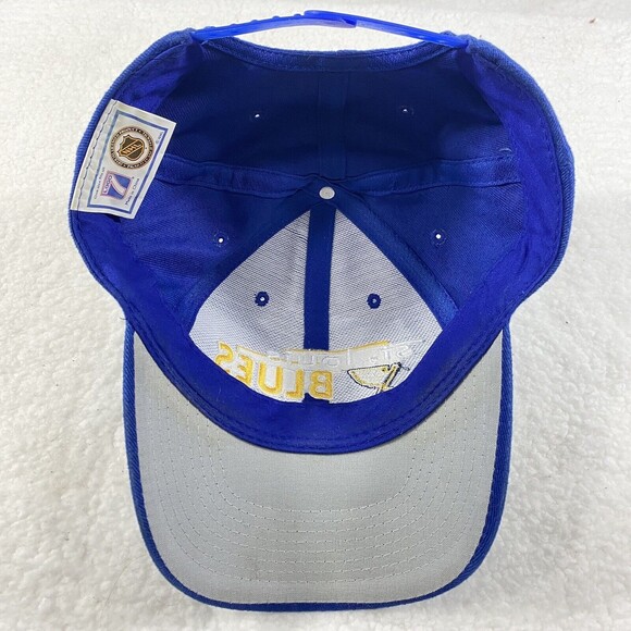St. Louis Blues Hat Blue NHL Logo 7 Athletic Adjustable Snapback Embroidered - Picture 7 of 12